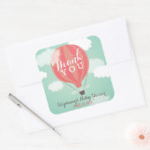 Stickers Merci à air chaud personnalisés (Enveloppe)