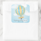 Stickers Merci à bulle jaune à air chaud (Sac)