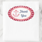 Stickers Merci à points Ancres (Sac)