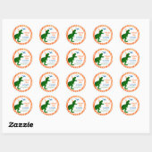Stickers Merci à trois Rex Dinosaur T-rex (Feuille)