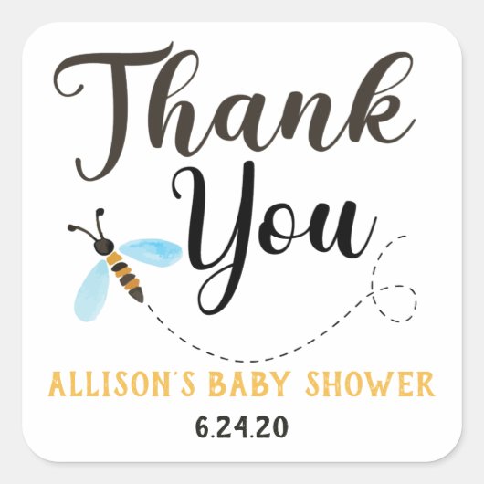 Stickers Merci Abee Aquarelle (Devant)