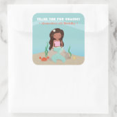 Stickers Merci Africain-Américain Fille Sirène (Sac)