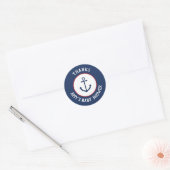 Stickers Merci Ancre nautique (Enveloppe)