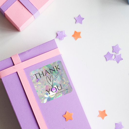 Stickers Merci Angel Iridescente