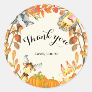 Stickers Merci animal rustique