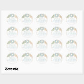 Stickers Merci anniversaire Donut 1er anniversaire (Feuille)