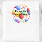 Stickers Merci Anniversaire Fête Ballons Roun (Sac)