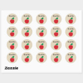 Stickers Merci Apple Teacher Farm Party (Feuille)