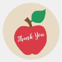 Stickers Merci Apple Teacher Farm Party