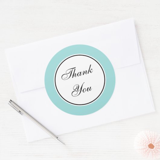 Stickers Merci Aqua (Enveloppe)