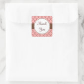 Stickers Merci au chocolat rose (Sac)