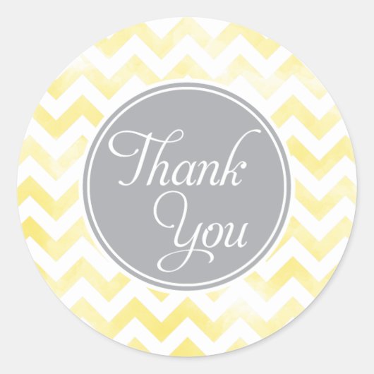 Stickers Merci au citron Chevron rond (Devant)
