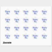 Stickers Merci avec Streamers (Feuille)