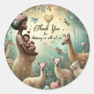 Stickers Merci baby shower
