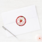 Stickers Merci Berry Beaucoup de fraises (Enveloppe)
