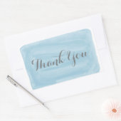 Stickers Merci bleu aquarelle (Enveloppe)