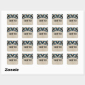 Stickers Merci Blue Gothic (Feuille)