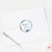 stickers Merci Boho Blue Feather (Enveloppe)