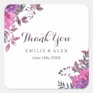 Stickers Merci Boho élégant Botanics