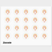 Stickers Merci Boho Sunshine (Feuille)
