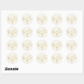 Stickers Merci Calligraphie Script Mariage (Feuille)