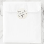 Stickers Merci Calligraphie Script Mariage (Sac)
