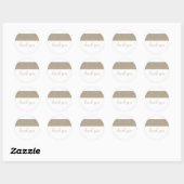 Stickers Merci Cercle d'amour (Feuille)
