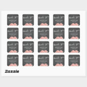Stickers Merci Chalkboard Floral (Feuille)