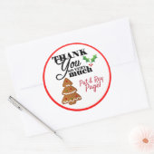 Stickers Merci Christmassy (Enveloppe)