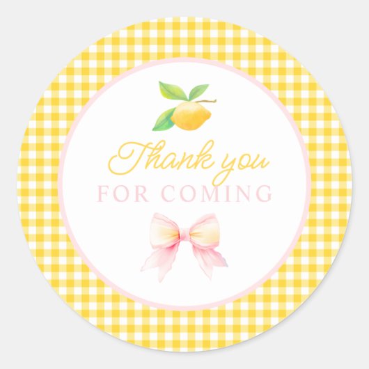 stickers Merci citron (Devant)