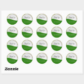 Stickers Merci Classy Golf Theme (Feuille)