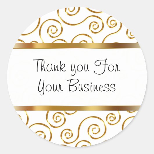 Stickers Merci client classique (Devant)