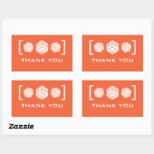 Stickers Merci D20 Dice Orange (Feuille)