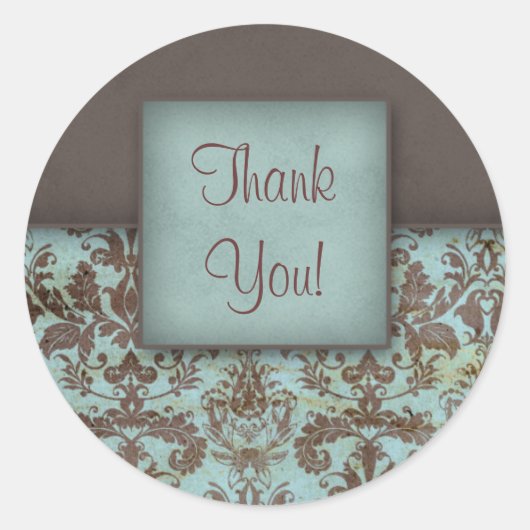 Stickers Merci Damask (Devant)