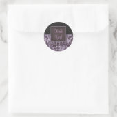 Stickers Merci Damask violet (Sac)