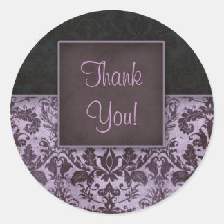 Stickers Merci Damask violet