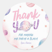 Stickers Merci d'anniversaire de l'astronaute (Devant)