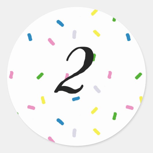 Stickers Merci d'anniversaire sur mesure (Devant)