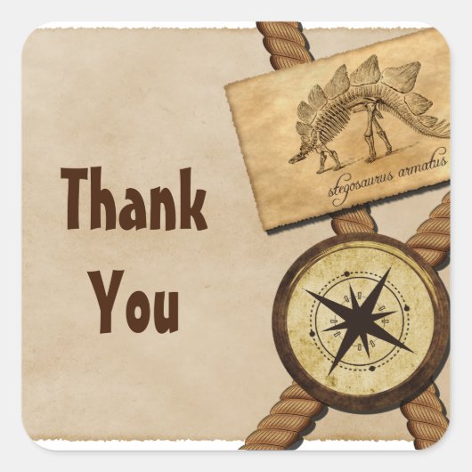 Stickers Merci d'aventure vintage (Devant)