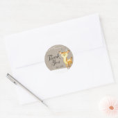 Stickers Merci de bois d'hiver (Enveloppe)