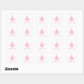 Stickers Merci de chimie rose douce (Feuille)