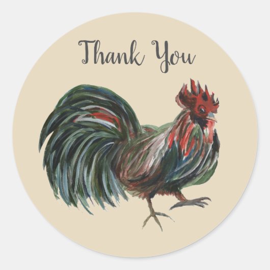 Stickers Merci de coq de la ferme Barnyard (Devant)