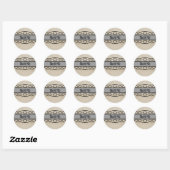 Stickers Merci de frontière gris-fleuri (Feuille)