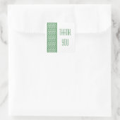 Stickers Merci de frontière vert Chevron (Sac)