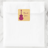Stickers Merci de guitare rose (Sac)