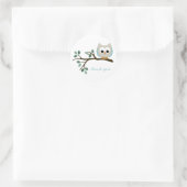 Stickers Merci de hibou bleu (Sac)