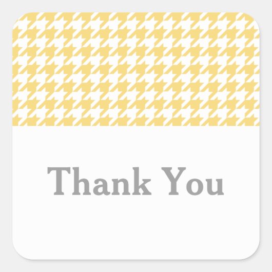 Stickers Merci de Houndstooth Jaune (Devant)