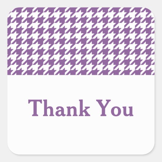 Stickers Merci de Houndstooth violet (Devant)