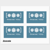 Stickers Merci de jeu de dés Blue D20 (Feuille)