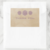 Stickers Merci de joueur de dés D20 Purple Grunge (Sac)